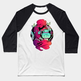 Blue Red Blend Aquarius Beauty Baseball T-Shirt